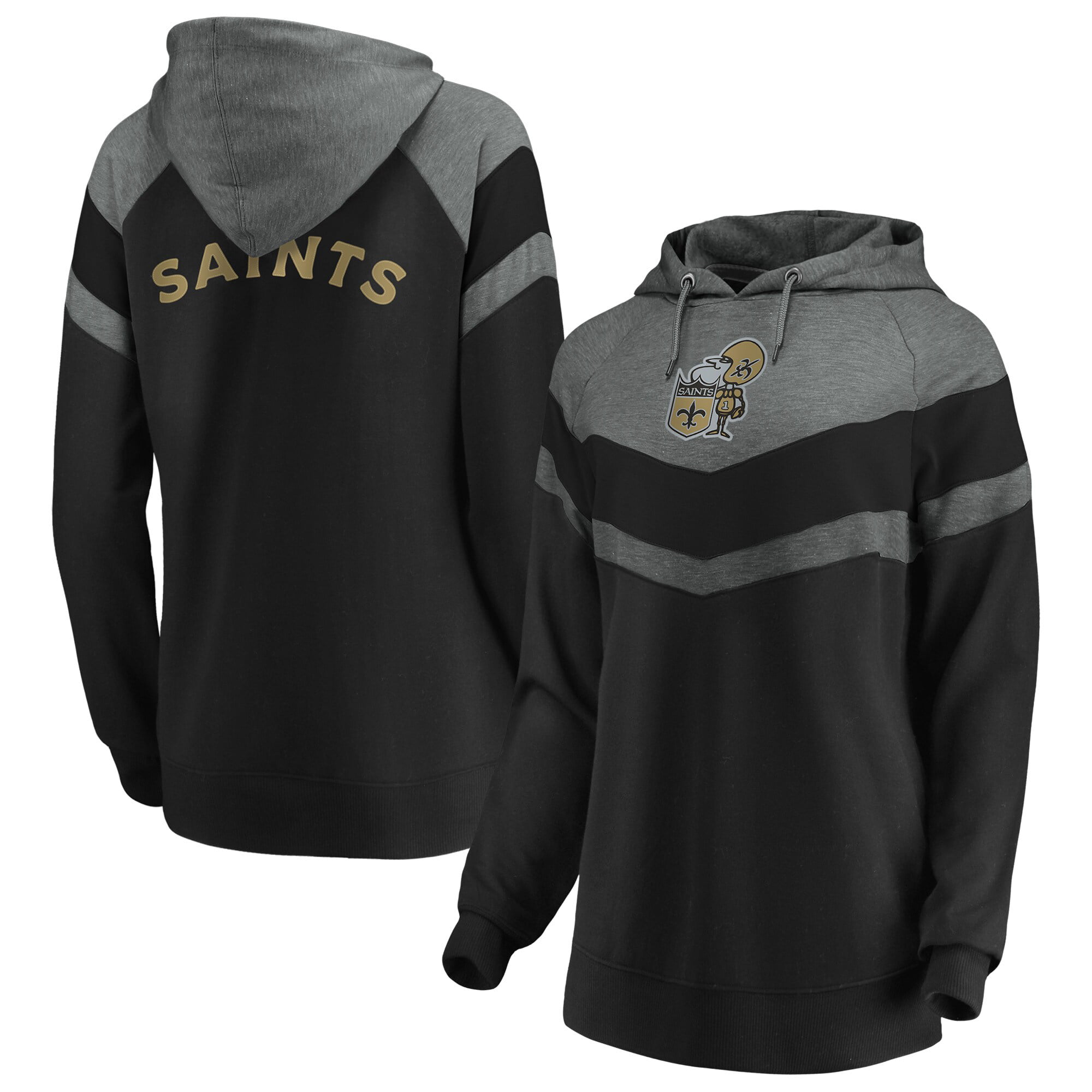 New Orleans Saints Fanatics Branded Women's Go All Out Pullover Hoodie ...