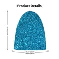 thumbnail image 4 of Xecao Blue Glitter Print Beanie Hat Toddler Girls Boys, Baby Hats Winter Warm Knitted Thermal, Kids Winter Caps, 4 of 7