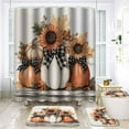 thumbnail image 3 of 4 Pcs Shower Curtain Sets with Rugs Luxurious Navy Blue Marble Bathroom Sets with Shower Curtain and Rugs Modern Abstract Bathroom Decor Accessories for Bathroom Toilet Lid Cover, 3 of 4