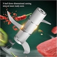 thumbnail image 6 of Nexgenics Electric Garlic Chopper, 250ML Mini Vegetable Chopper With USB Rechargeable, 304 Stainless Steel Blade, Portable Electric Mini Food Chopper for Garlic, Ginger, Onion, Chili, Vegetable, 6 of 7