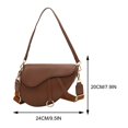 thumbnail image 3 of Bolso Hombro para Mujer Gran Capacidad Cuero PU Bolsos (marrón), 3 of 9