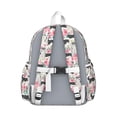 thumbnail image 3 of Husky Dog Flower Floral Backpack for School,Cute School Bag,Schoolbag with Adjustable Shoulder Straps & Padded Back,13.4"x11"x4.7", 3 of 6