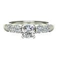 thumbnail image 4 of 2/3 ct tw Five Stone Engagement Solitaire Ring 14K White Gold ( G, I1 ), 4 of 5