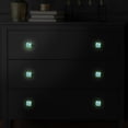 thumbnail image 5 of 4PCS Square Cabinet Fluorescence Knob Glowing in the Dark Furniture Drawer Pulls Handle with Screws Sea blue dolphins, 5 of 5