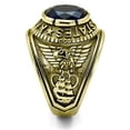 thumbnail image 6 of TK414707G - IP Gold(Ion Plating) Stainless Steel Ring with Synthetic Synthetic Glass in Montana Size 11, 6 of 8