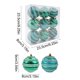 thumbnail image 3 of Christmas Decorations 9 Piece Flocked Christmas Balls Christmas Decoration SetMultiple Styles Of Christmas Tree Decorations Can Also Be Used For Other Party, 3 of 6