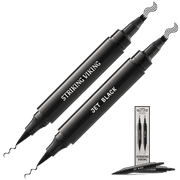 Striking Viking Beard Filler Pen Light Brown 2 Pack Waterproof Dual Tip Beard Shaping Pen
