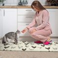thumbnail image 3 of Beige Chicken Sketch Pattern Kitchen Rugs Sets Of 2,Anti Fatigue Kitchen Mat Rugs Non Slip Washable,Decorative Kitchen Floor Mats for Kitchen,Sink,Laundry,17"x30"+17"x47", 3 of 7