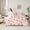 Pink 06, variant on Feelyou Cat Animal Twin Bedding Sets 7pcs, Cartoon Stars Love Heart Bedding Comforter Set