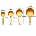thumbnail image 5 of KYAIGUO Kitchen Baking Measuring Spoons Measuring Cups Set of 8PCS, Four Sizes to Choose (Gold), 5 of 5