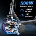 V1 SPRO Electric Scooter, 500W 42V 10.5AH, 10” Solid Tires, Max 22MPH
