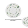thumbnail image 2 of Unique Bargains 1 Pc Red Fruit Leaves Drink Coaster White Green Blended fabric, 2 of 5