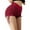Wine red, variant on Sports Booty Shorts for Women High Waisted Bubble Textured Scrunch Butt Lifting Gym Workout Hot Pants