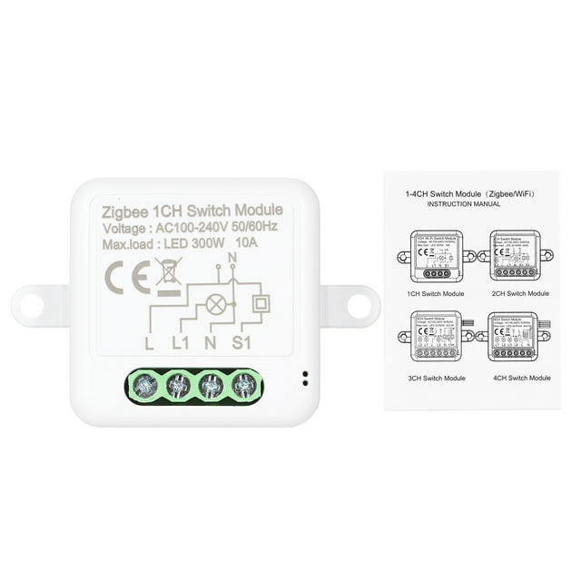 Smart Switch,Switch Works With Relay Support 2 Switch Relay 2 Way Switch Eryue Switch 1ch Havou Relay Port 2 Switch Compatible With