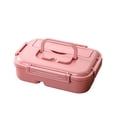 thumbnail image 2 of Dvkptbk plastic container Plastic Lunch Box Simply Divided Lunch Box Outdoor Sealed Portable Fast Food Box Student and Office Worker Bento Box Lunch Box, 2 of 6