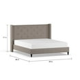 thumbnail image 5 of Furniture of America Luz Fabric Platform Bed, Eastern King, Warm Gray, 5 of 8