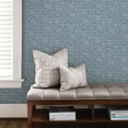thumbnail image 2 of NU2918 Navy Poplin Texture Peel & Stick Wallpaper, 2 of 8