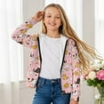 thumbnail image 4 of chaqlin Cartoon Cat Hoodies for Girls 14-16 Trendy Zip Up Hooded Sweatshirt Cute Long Sleeve Hooded Jacket Kids Sweater Top with Pocket, 4 of 7