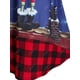 thumbnail image 4 of Más el tamaño de la tela escocesa de Santa Claus camiseta impresa Rosegal  Mangas largas de talla grande, 4 of 5