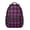 Purple and Black, variant on Purple and Black Checkered Pattern Backpack for School, Cute School Bag with Adjustable Shoulder Straps and Padded Back, 15.3"x11"x6.7"