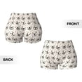 thumbnail image 3 of Sikiie DOGS FACE Print Workout Shorts Women Scrunch Butt Gym Shorts Seamless High Waist Tummy Control Yoga Biker Athletic Shorts, 3 of 5