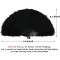 thumbnail image 3 of 20th century black vintage style feather fan, 3 of 5
