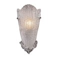 thumbnail image 1 of 1 Light Sconce In A Silver Leaf Finish, 1 of 1