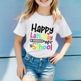 thumbnail image 2 of PMVFHDE T-Shirts Mignons pour Fille T-Shirt Imprimé à Col Rond Manches Courtes pour Garçons et Filles Blanc, 12-13 Ans, 2 of 4