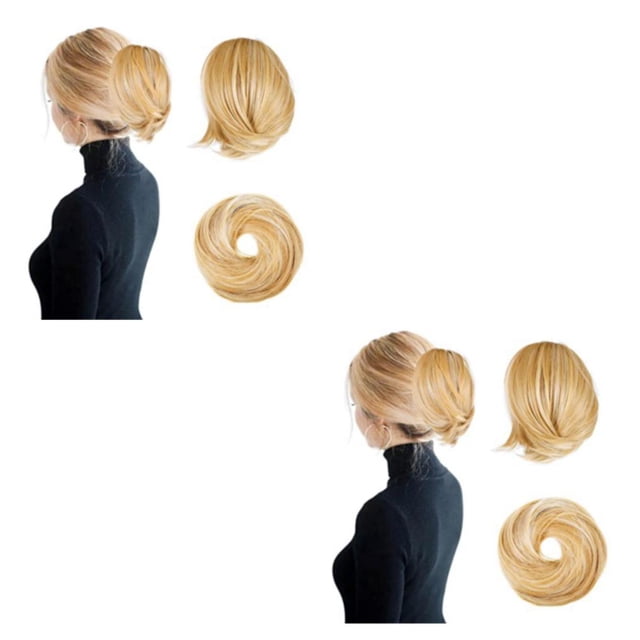 braveheart Effortless Easy-to-attach Hair Bun Ponytail Extension Fully Short Ponytail Bun Extensions WF-Q20-2m30 2Set