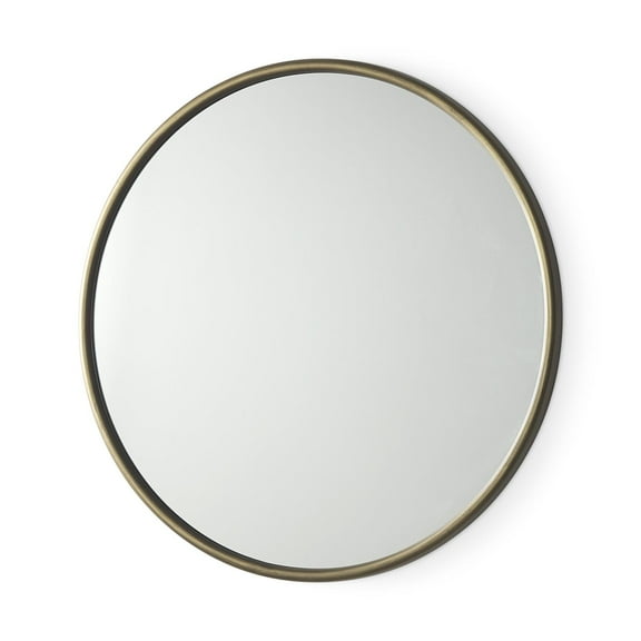 Mercana Piper Small Gold Metal Round Wall Mirror 69342