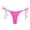 Hot Pink, variant on MIASHUI Women's Brazilian Side Thong Bikini Swimwear Set with Tankini Top and Tied Bottom Bathing Suit Hot Pink,M