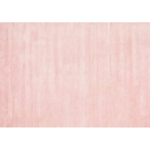 Ahgly Company Machine Washable Indoor Rectangle Contemporary Light Red Pink Area Rugs, 2' x 4'