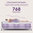 thumbnail image 3 of Sersper Queen Size Mattress, 14 Inch Pillow Top Queen Mattress in a Box, AeroChar™ Bamboo Charcoal Memory Foam, Medium Firm with Pressure Relief, Strong Support, 3 of 10
