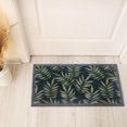 thumbnail image 3 of Printed Pvc Mat Scattered Leaves Green 18"X30", 3 of 3