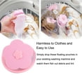 thumbnail image 2 of Fdit Laundry Filter Mesh,Plum Blossom-shape Flower Washing Machine Hair Removal Laundry Ball Floating Filter Mesh Bag,Hair Removal, 2 of 8