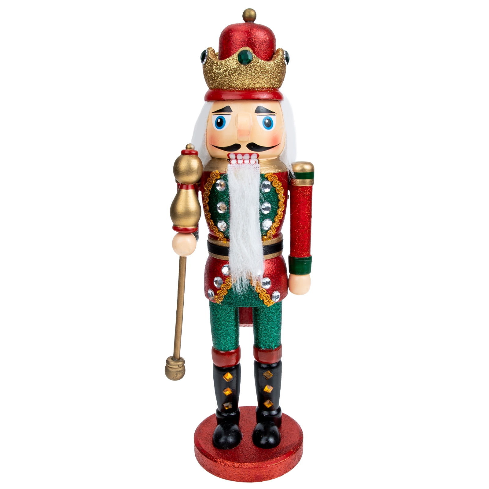 Frcolor Wooden Soldier Model Nutcracker Figurine Xmas Nutcracker Adorn
