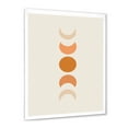 thumbnail image 2 of Designart 'Minimalist Different Moon Phases' Modern Framed Art Print, 2 of 4