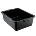 thumbnail image 6 of Restaurantware-TUB ONLY: RW Clean 22 Inch x 15.7 Inch Bus Tub, 1 Deep Bus Box - Lid Sold Separately, With Handles, Black Plastic Restaurant Tub, Heavy-Duty, For Kitchen Organization, 6 of 10