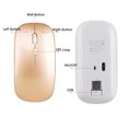 SHENZHHONGCYC Silent Rechargeable Ultra Slim Wireless Mouse Cordless 2