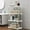 White, variant on XGFHYJEH Storage Shelves for Kitchen, Bedroom, Bathroom, 4 Tire Plastic Shelves, Storage Shelf Rack, Storage Shelf Unit, Storage Rack, Storage Racks and Shelving for Small Spaces