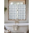 thumbnail image 4 of Blue Palm Trees 2 Panel Kitchen Curtains for Windows, Summer Botanical Tropical Plants Bathroom Privacy Curtain, Home Décor Window Treatment for Bedroom/Living Room 55"x45", 4 of 6