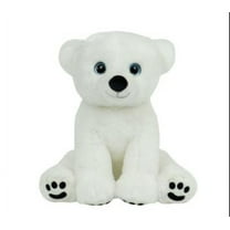 16 inch Polar Bear Plush Toy, Soft and Cuddly Stuffed Animal for Kids, Sustainable and Safe