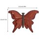 thumbnail image 5 of Arte de pared de mariposa de metal, decoración de pared de mariposa rústica de hierro 3d, escultura de pared inspirada, decoración colgante de mariposa para el patio del jardín del hogar. Afortunado Sencillez, 5 of 5