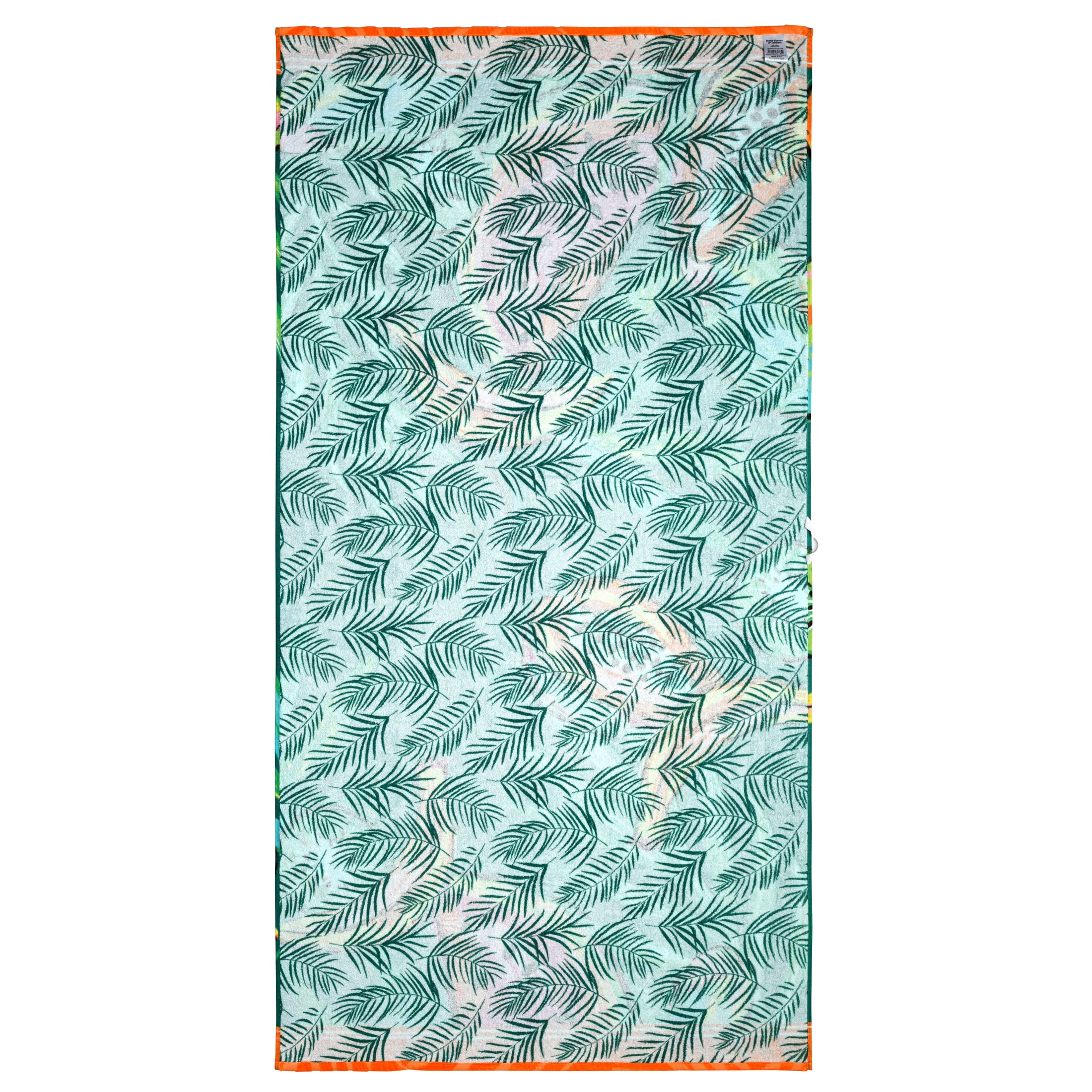 Better Homes & Gardens Cotton Blend Blend Beach Towel, 72 x 38 in, Fruit Reverse Print
