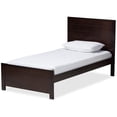thumbnail image 1 of Baxton Studio Catalina Twin Platform Bed in Espresso, 1 of 8