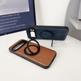 thumbnail image 4 of Dteck Magnetic Case for Google Pixel 10/10 Pro, Leather 360 Degree Rotatable Ring Stand Kickstand Rugged Shockproof Phone Cover for Google Pixel 10/10 Pro,Black, 4 of 5