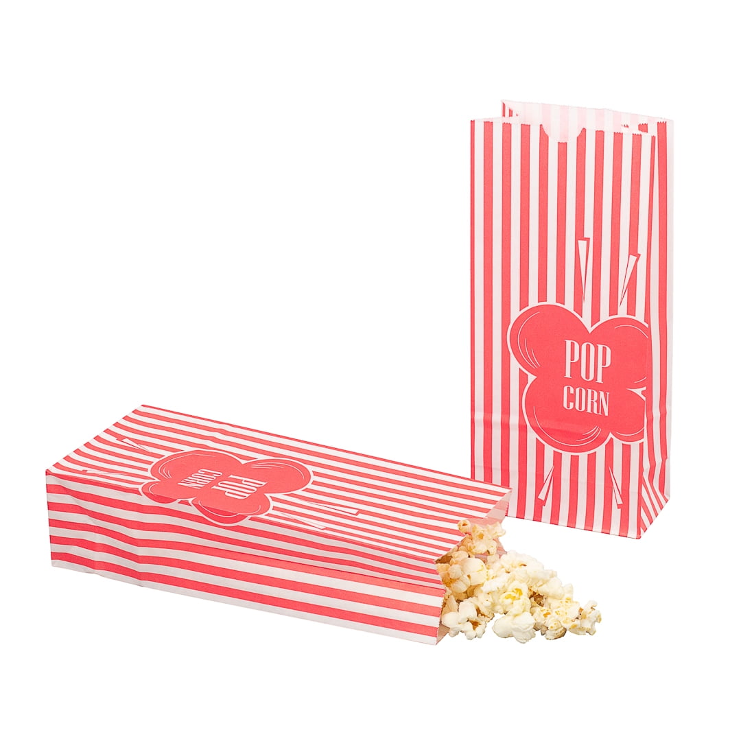 Qty 100 Popcorn Snack 1.5 oz Paper Bags 5" x 10" Concession Machine supplies 