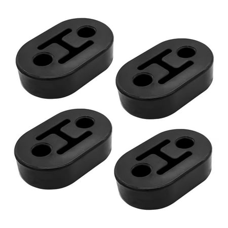 Car Exhaust Hanger,4PCS Rubber Insulator Bushing Mount,2 Holes 0.47 Inch (12mm),Auto Muffler Shock Absorbent Bracket Mount,High-Density Tailpipe Damping Hanger,Universal Fit