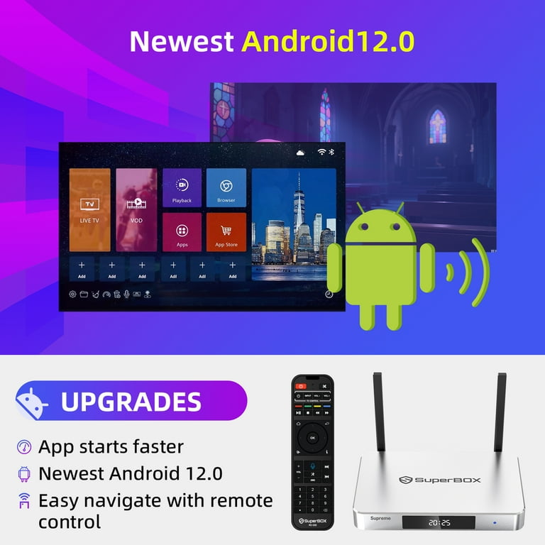 SuperBox 8K Supreme Premium Edition Bundle 2025 Newest Model Media