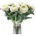 thumbnail image 1 of 10 flores artificiales de dos cabezas, flores Ranunculus, accesorios de fotografía, decoración para el hogar y la sala de estar, 1 of 7